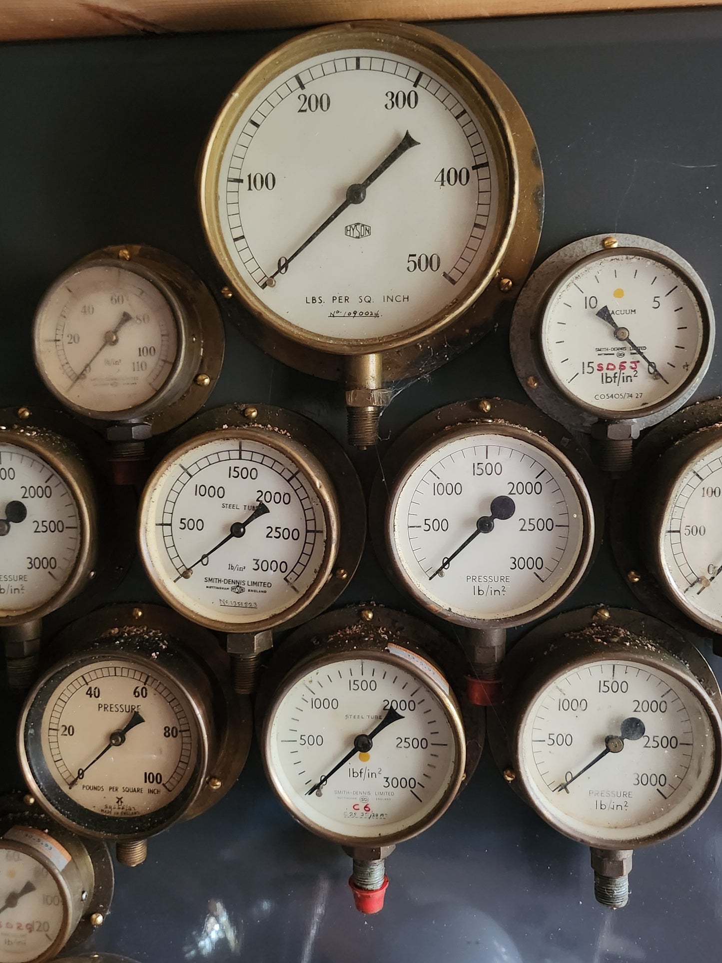 Collection of vintage gauges