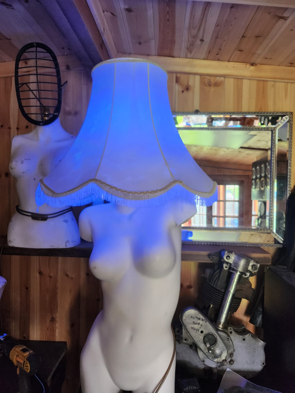 Tall side table lamp